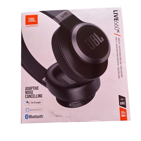 JBL Live 660NC Wireless Over-Ear Noise Cancelling Headphones - Picture 1 of 3